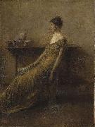 Thomas Dewing Lady in Gold oil painting picture wholesale